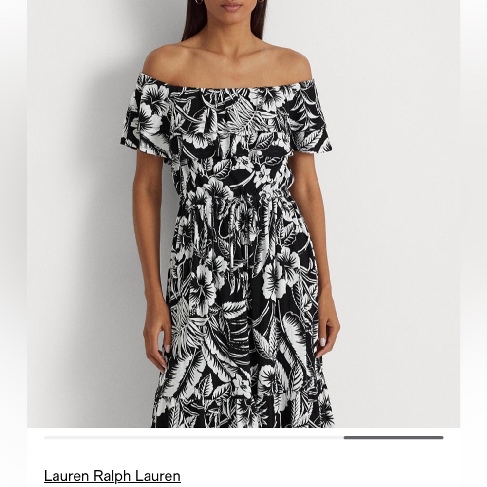 NWT Lauren off the shoulder dress